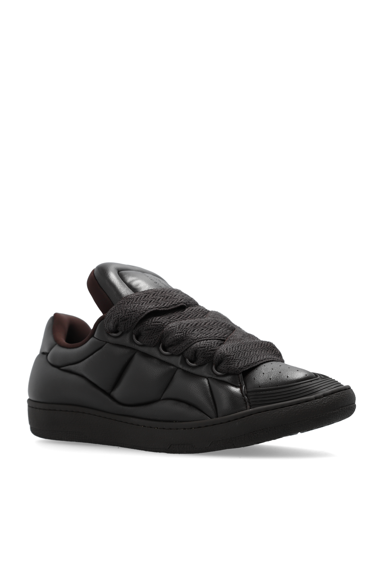 【関税込み】Lanvin ホワイト Curb XL スニーカー Lanvin LEATHER CURB XL SNEAKERS | REVERSIBLE